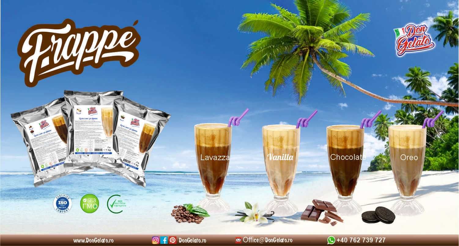 PreMix pentru Frappe OREO | Don Gelato (200g Lapte / 40g frappe)