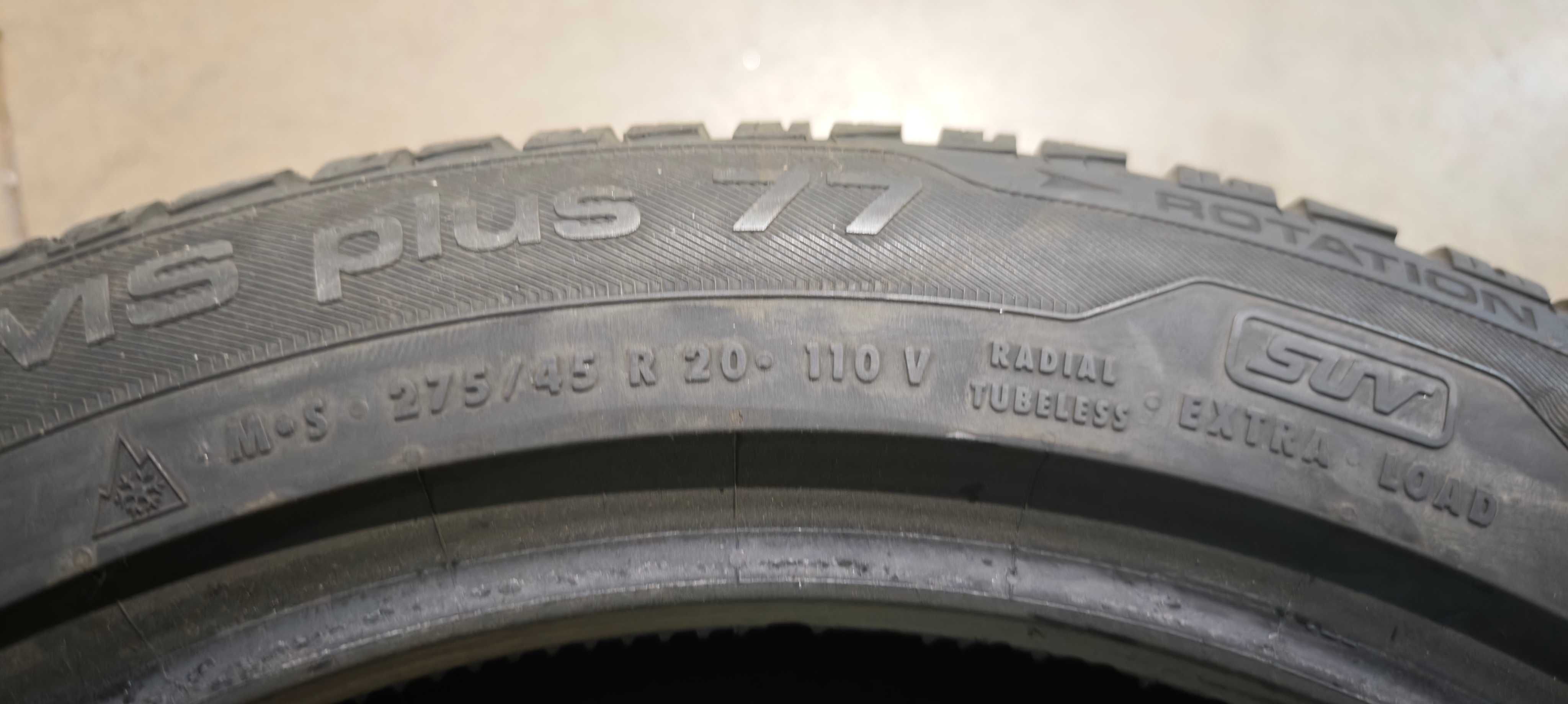 Продавам гуми 2х 20" Uniroyal MS plus 77