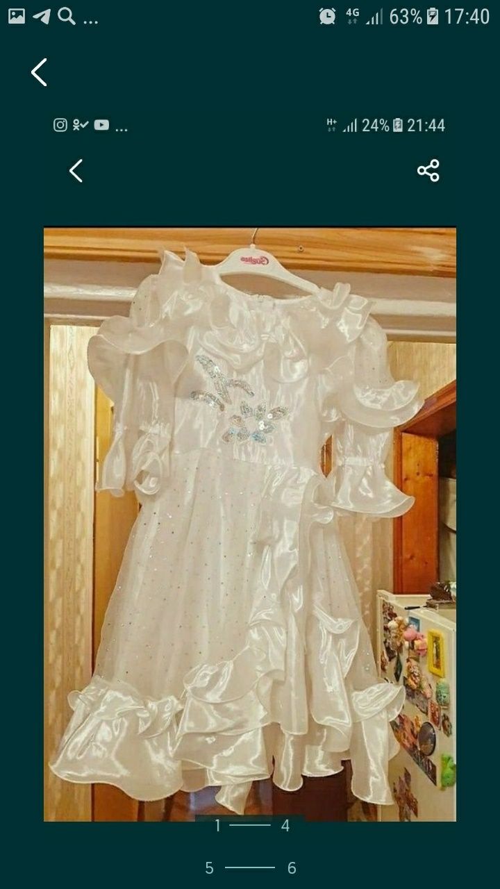 Продаётся платье "Снежинки"