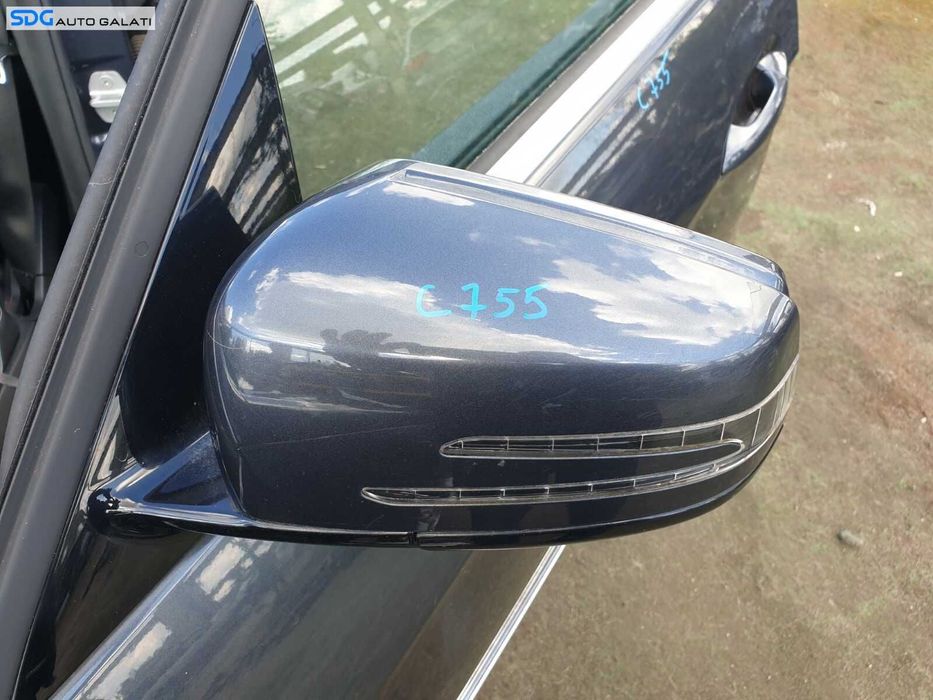 Oglinda Stanga Electrica cu Pliere Rabatare Mercedes Clasa E Class W212 2009 - 2012 Culoare C755 [C4919]