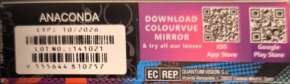 Lentile contact colorate Halloween.