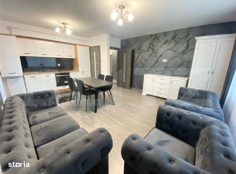 Apartament de 2 camere, 56mp, mobilat si utilat, zona Tatarasi