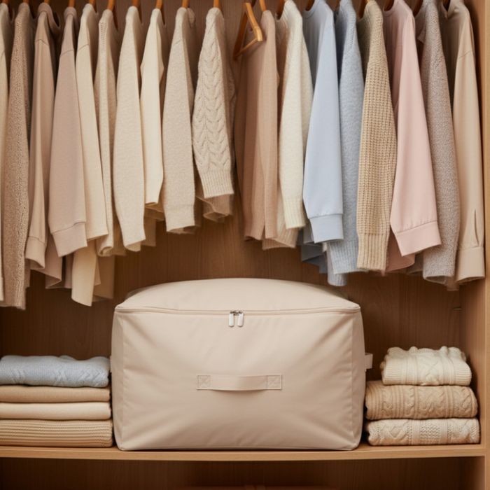 Чанта с цип за съхранение на обемни текстили