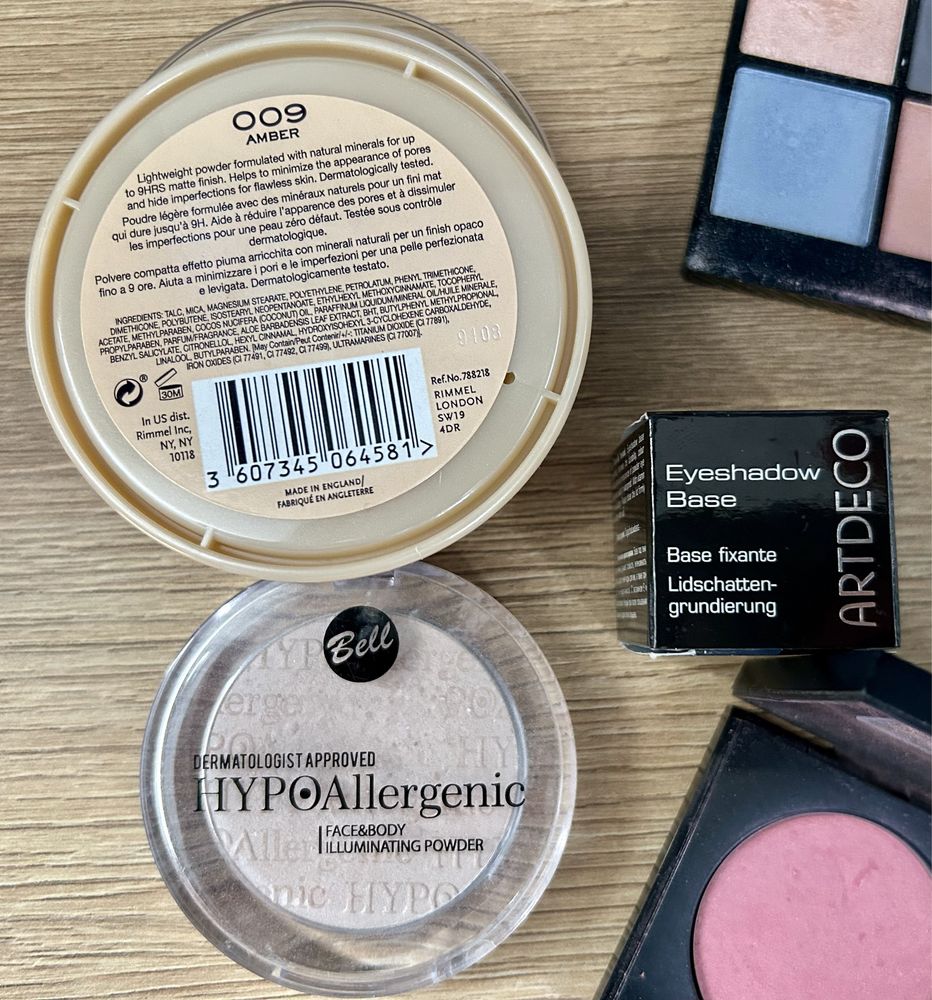 NYX, Sleek makeup, Artdeco, Bell, Rimmel London, Deliplús