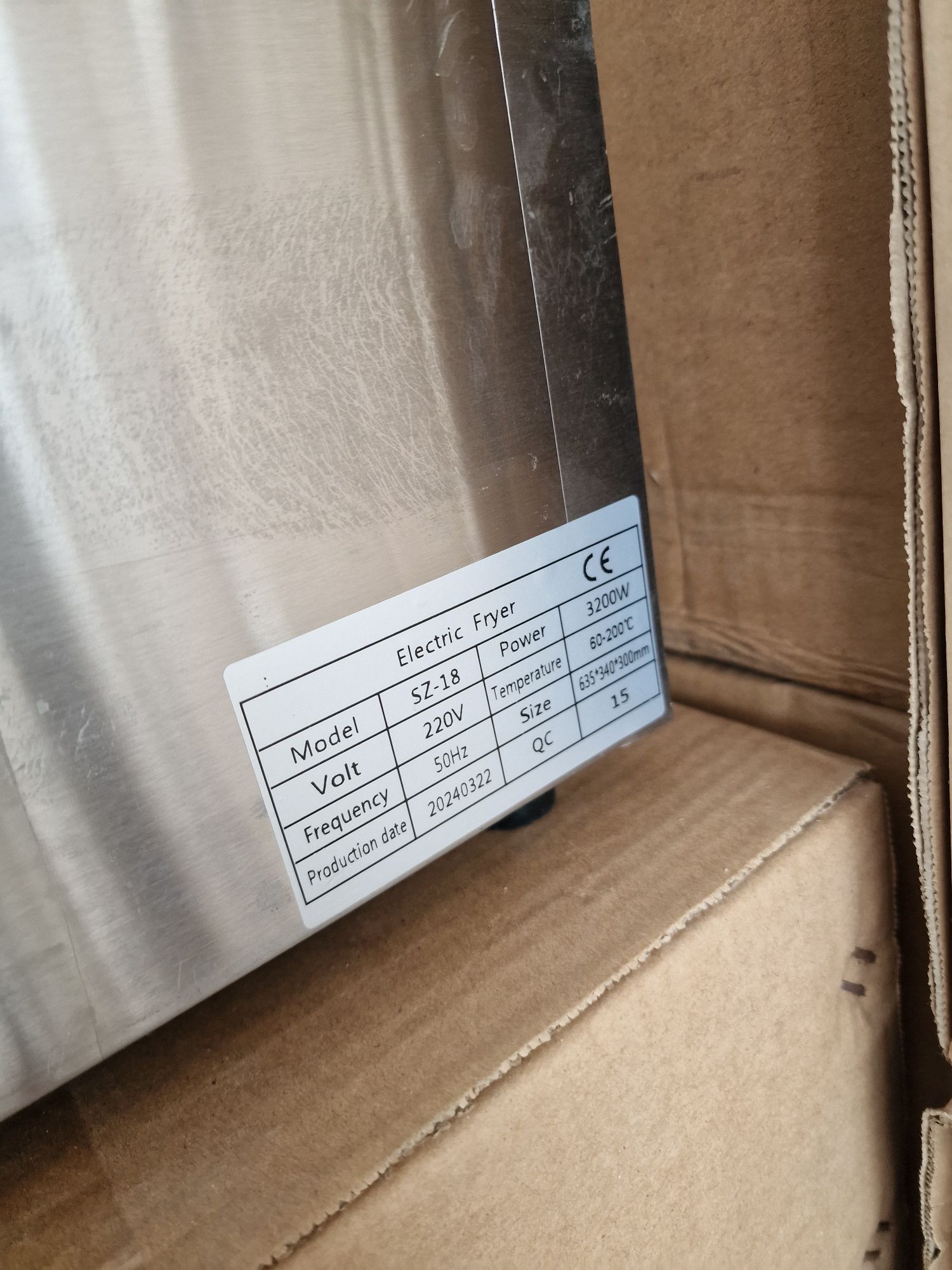 Friteuza electrica simpla 1 cuva 2 cosuri -TRANSPORT GRATUIT