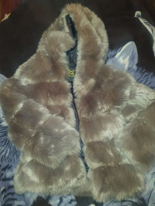 Зимно  палто еко косъм