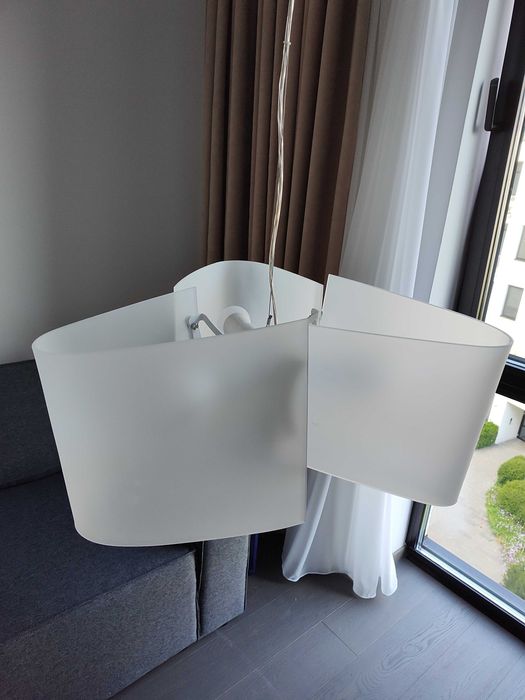 Lampa suspendata din sticla cu becuri Philips Hue White and Color