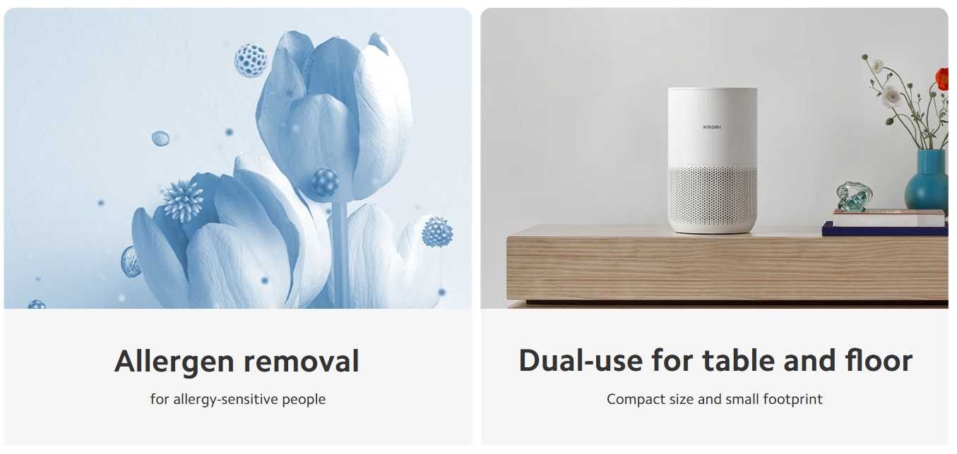 Xiaomi Smart Air Purifier 4 Compact HEPA очиститель воздуха до 48м²