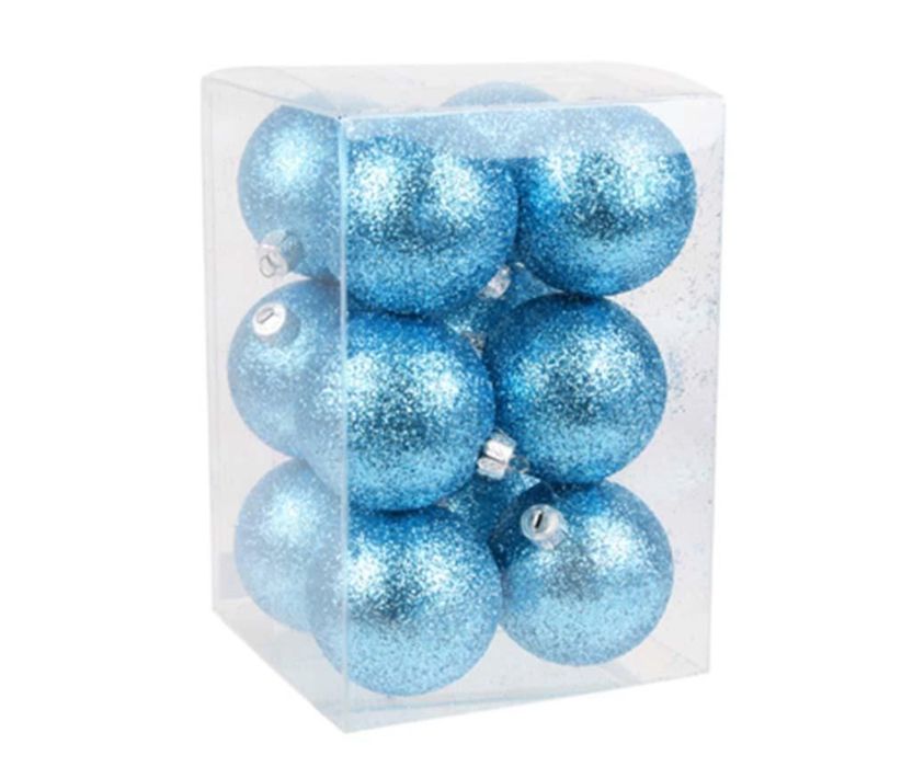 Set 10 globuri decorative Brille Blue