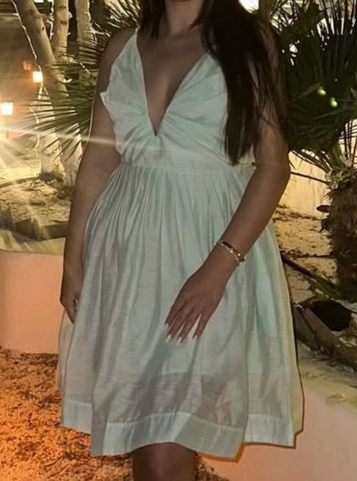 Светло синя ежедневна рокля