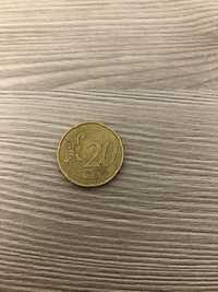 1 moneda de 20 eurocenti 1 de 10000 lei si 1 lira sterlina din ( 1996)