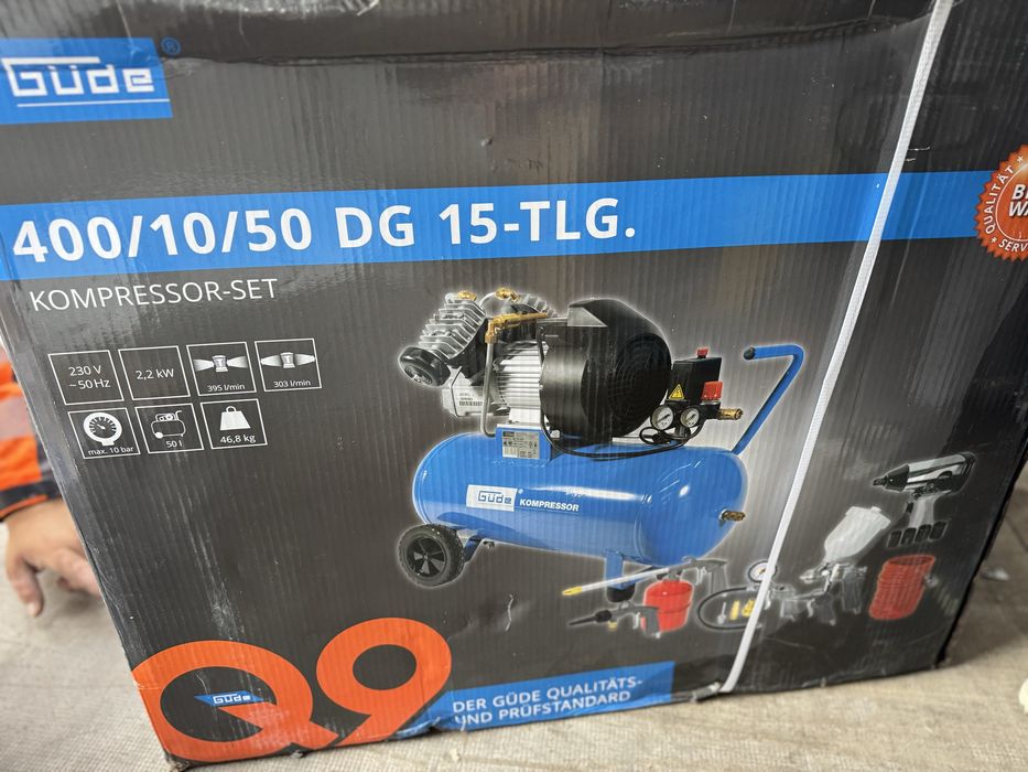 Compresor gude  50L 10 bari cu toate accesoriile 2 pistoane