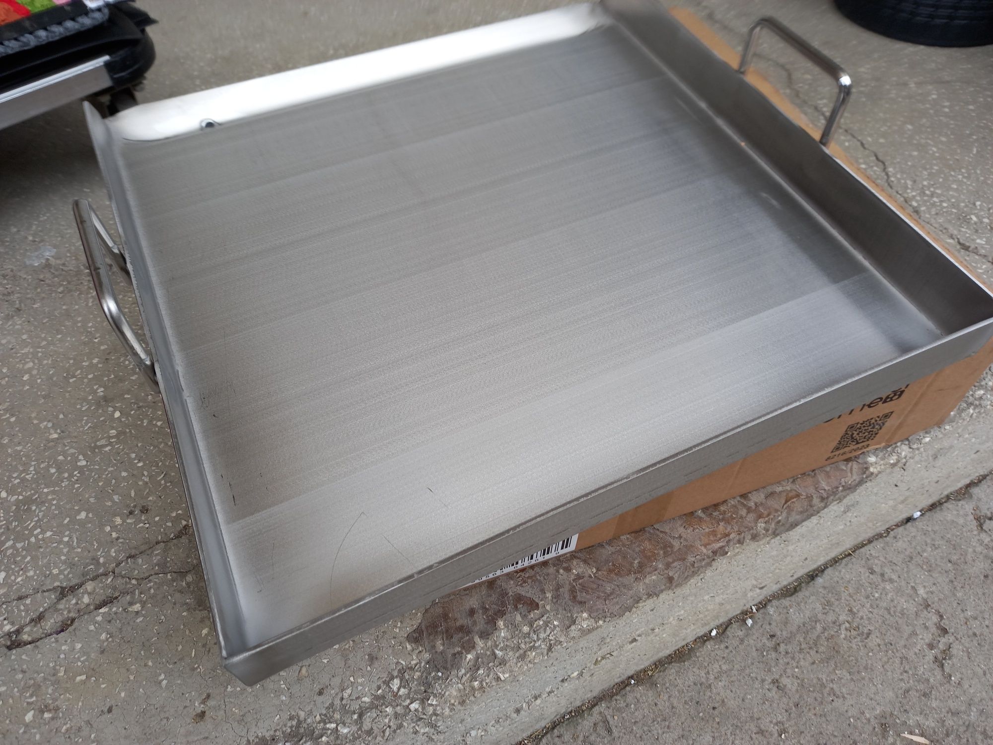 Tavă/ Grill inox alimentar 50 x 50 cm x 6 cm x 5 mm Promo 574 lei