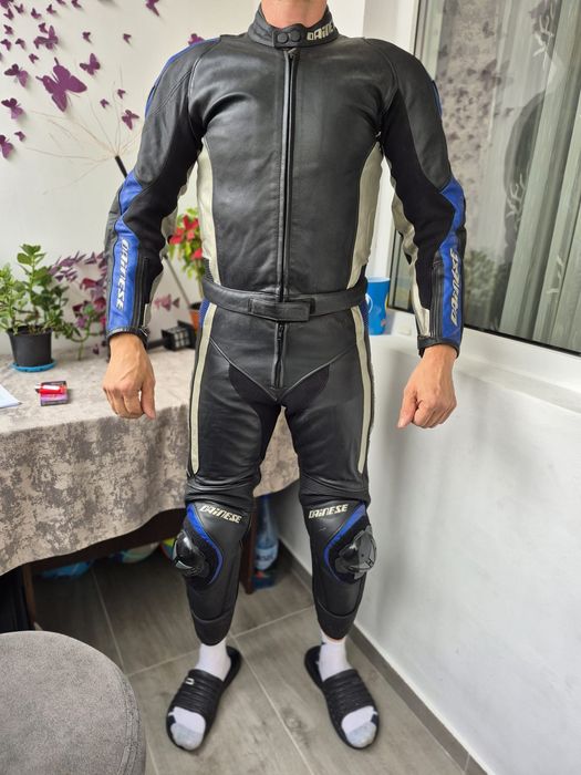 Costum/combinezon moto piele Dainese 46