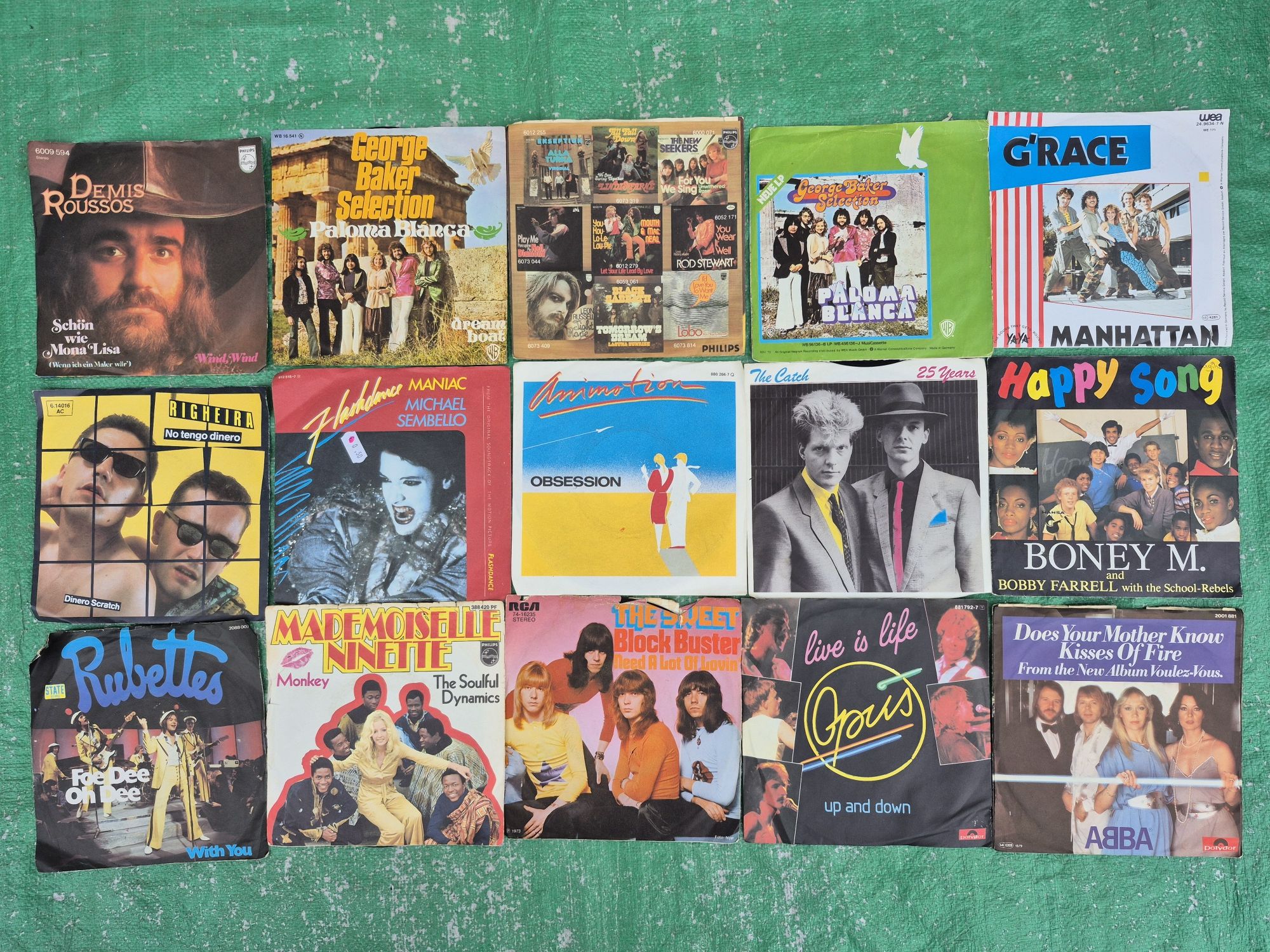 Lot 112Discuri Vinil de colectie in stare buna cu muzica mixta