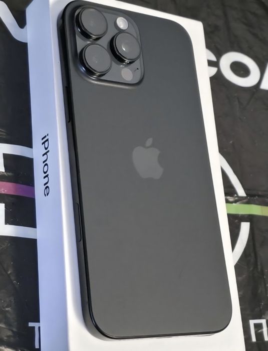 КАТО НОВ 512GB iPhone 16 Pro Max Vivacom Гаранция 2026 Black | Черен