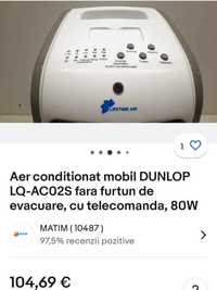 Aer conditionat mobil cu telecomanda Dunlop