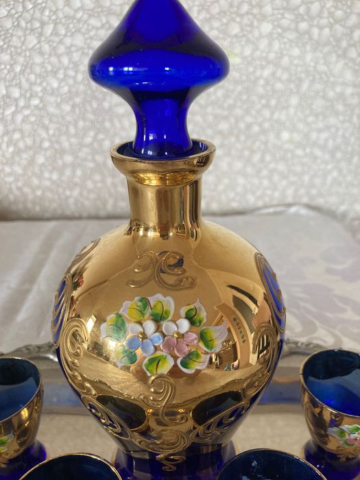 Сервиз MURANO от духано венецианско стъкло