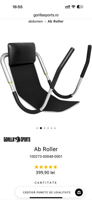 Ab Roller Abdomene, nou in cutie made in Germany