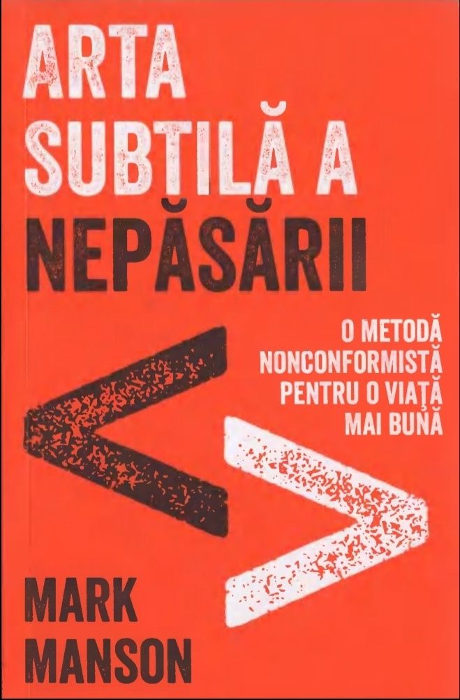 Arta subtila a nepasarii de Mark Manson format PDF