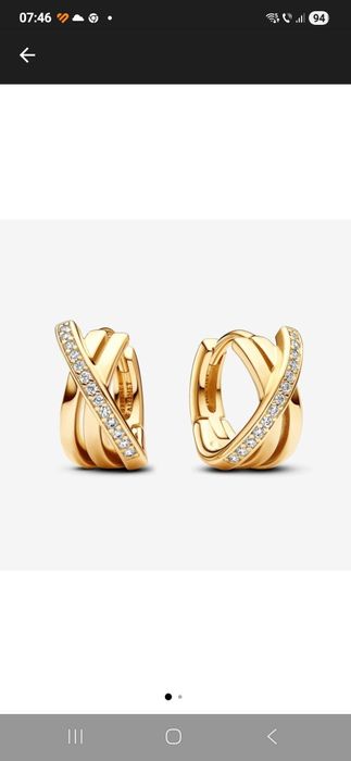 Cercei Pandora aur 14k + zirconiu