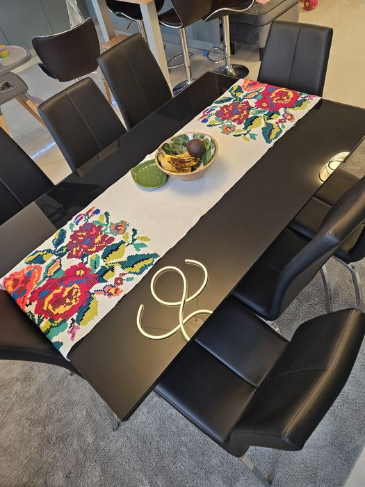 Masă dining de sticlă Mobexpert