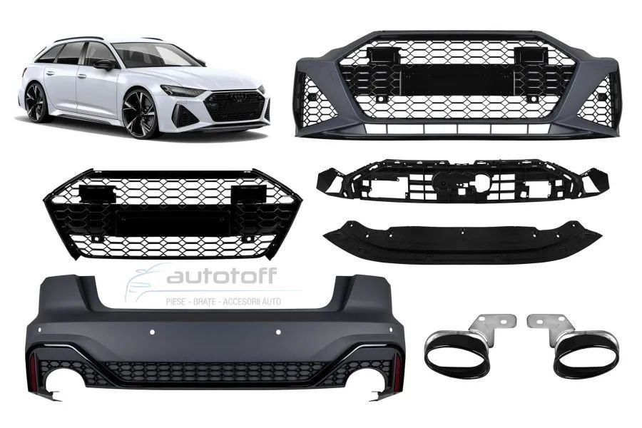 Pachet exterior compatibil cu Audi A6 C8 Avant (2018+) RS6 Design