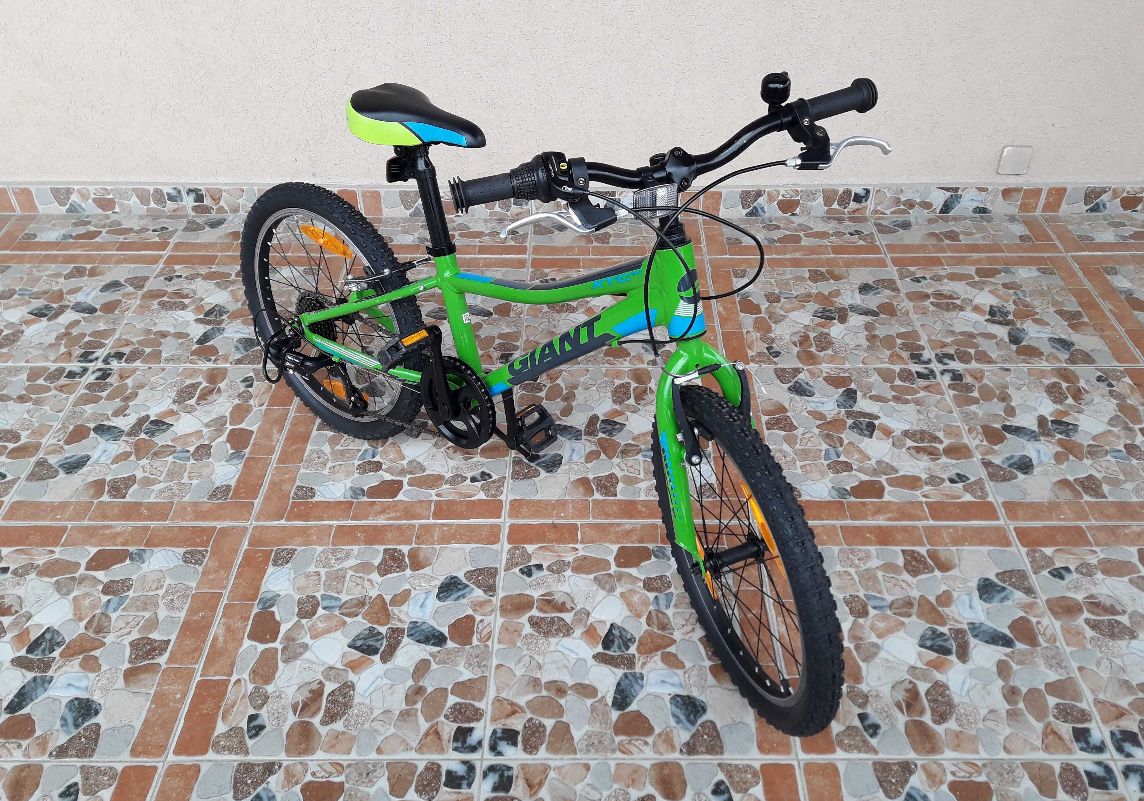 Bicicletă pentru copii 20’ Giant XTC JR MTB, 7 viteze ALUMINIU - verde