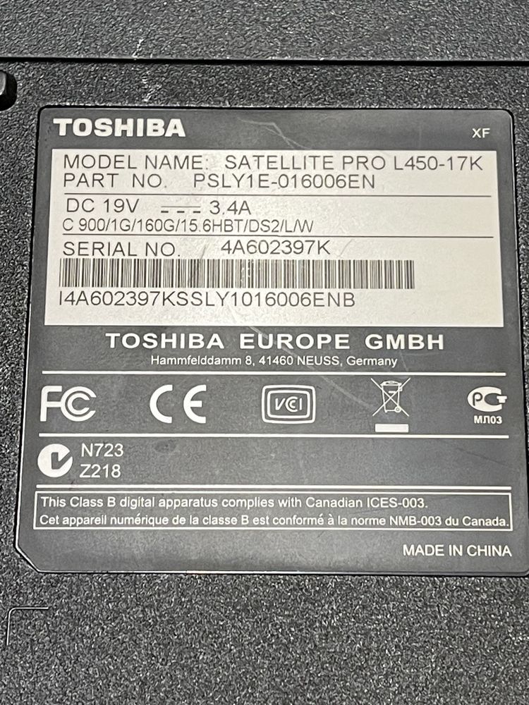 Лаптоп TOSHIBA Satellite PRO