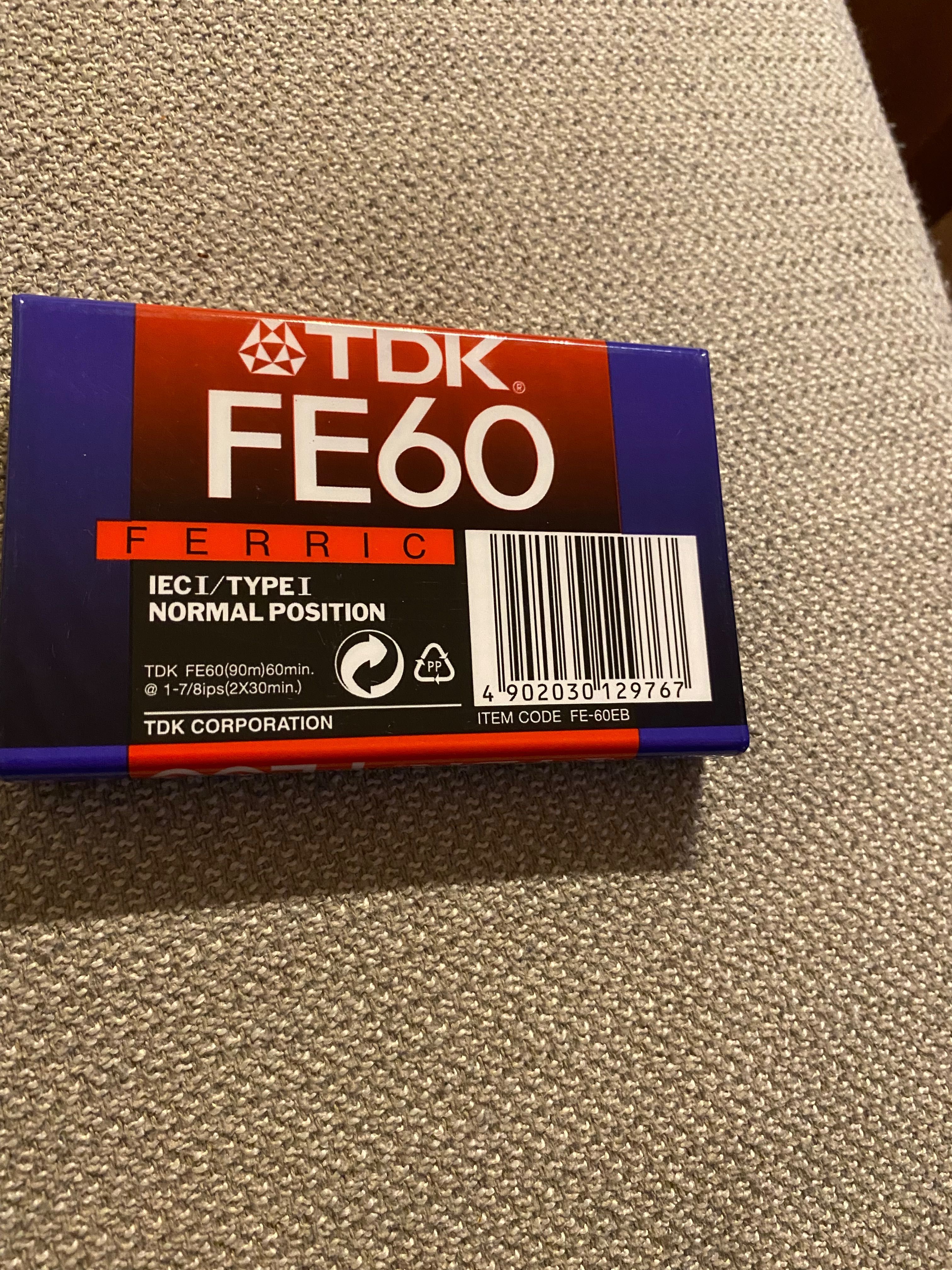 Оригинална TDK аудио касета неразпечатвана, с оригинал опаковка.