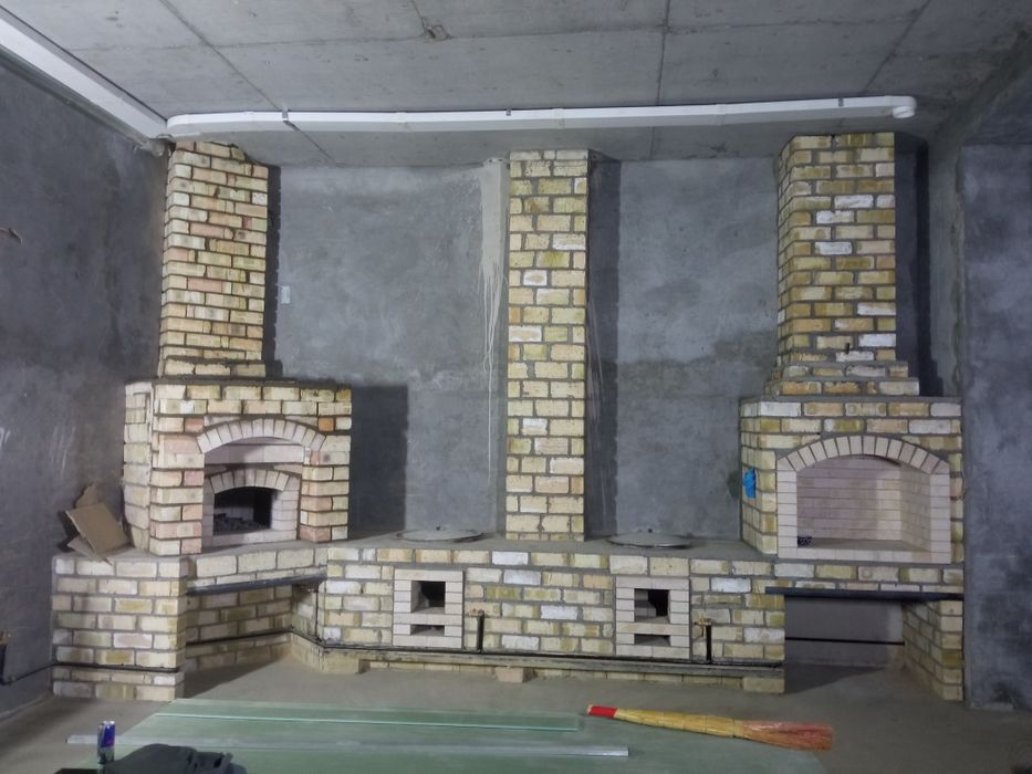 строим летние кухни камины.