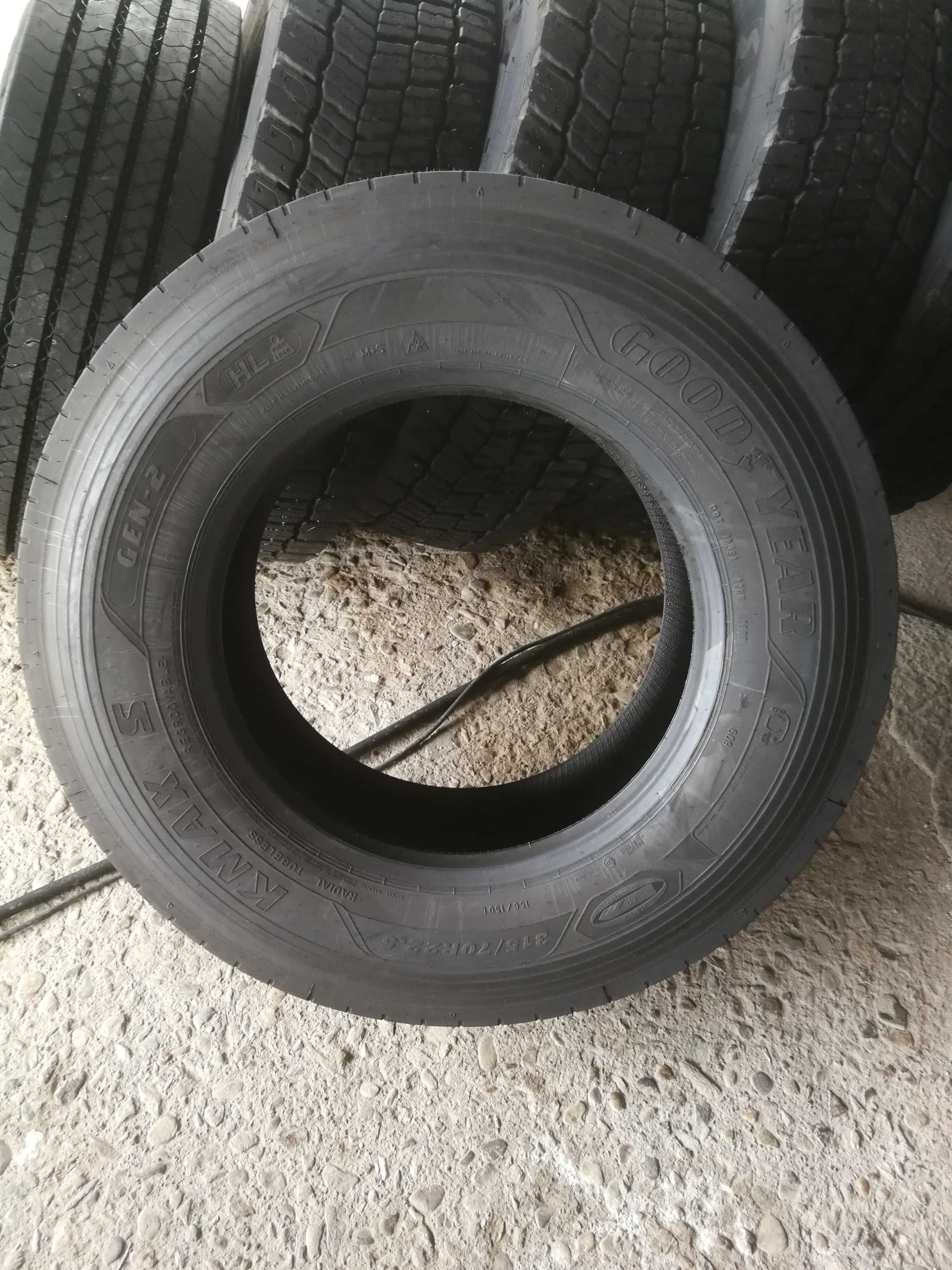 Нови гуми R22.5 315/70 Goodyear KMax S Gen-2 HL 156/150L M+S DOT2823