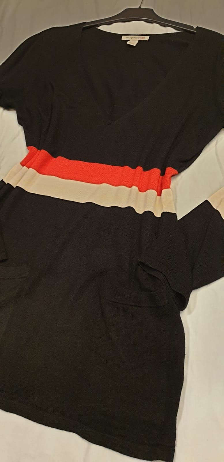 Karl Lagerfeld, bluza/rochie tricot mărimea L