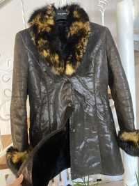 Зимняя куртка женская очень женственная нежная