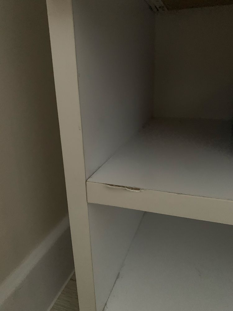Comoda + 2 noptiere mdf lucios alb
