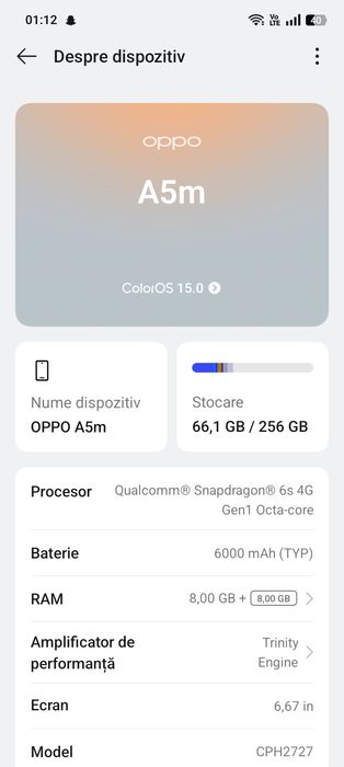 Vînd sau schimb OPPO A5M