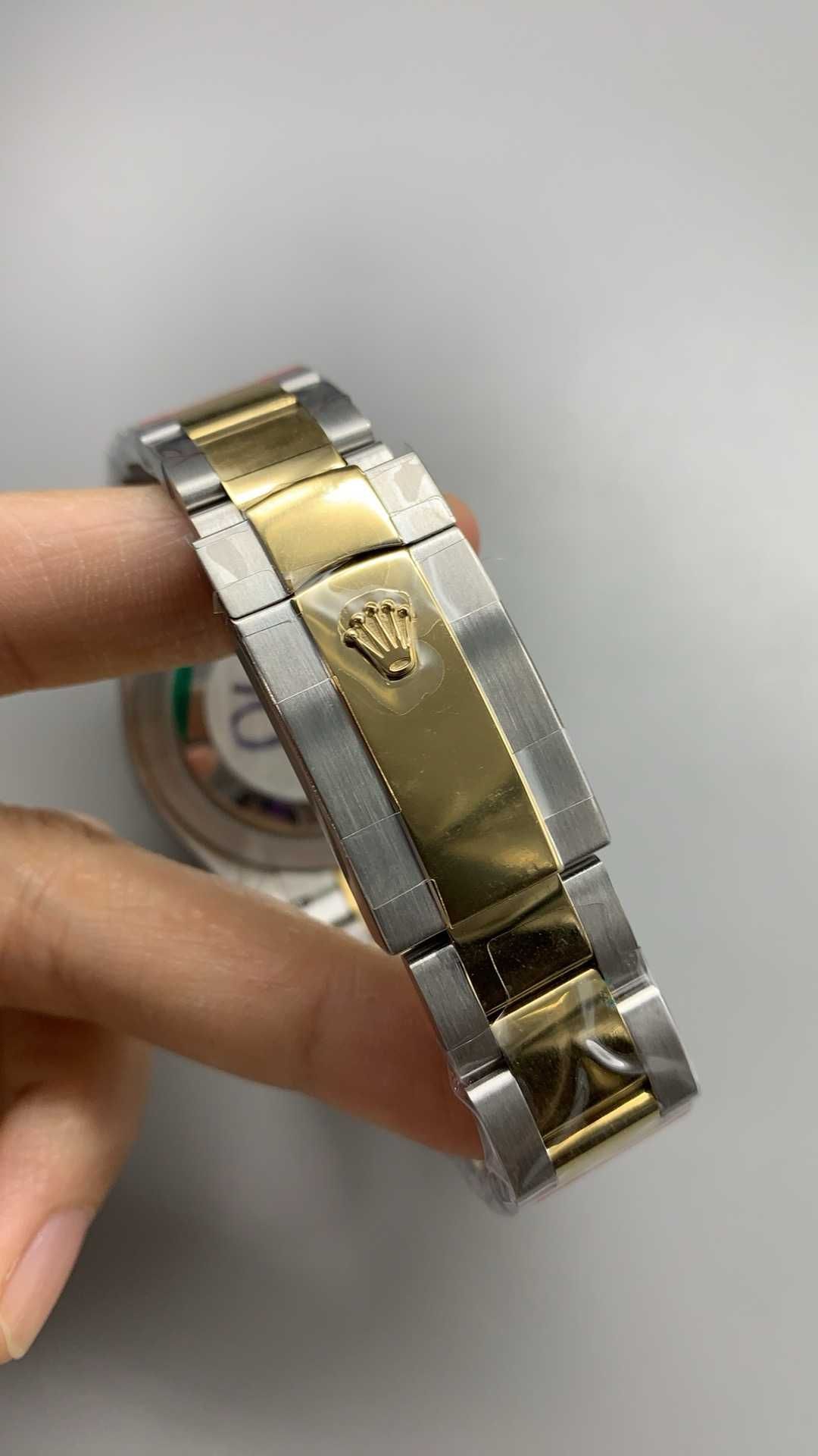 Rolex datejust oyster сребро злато 41mm