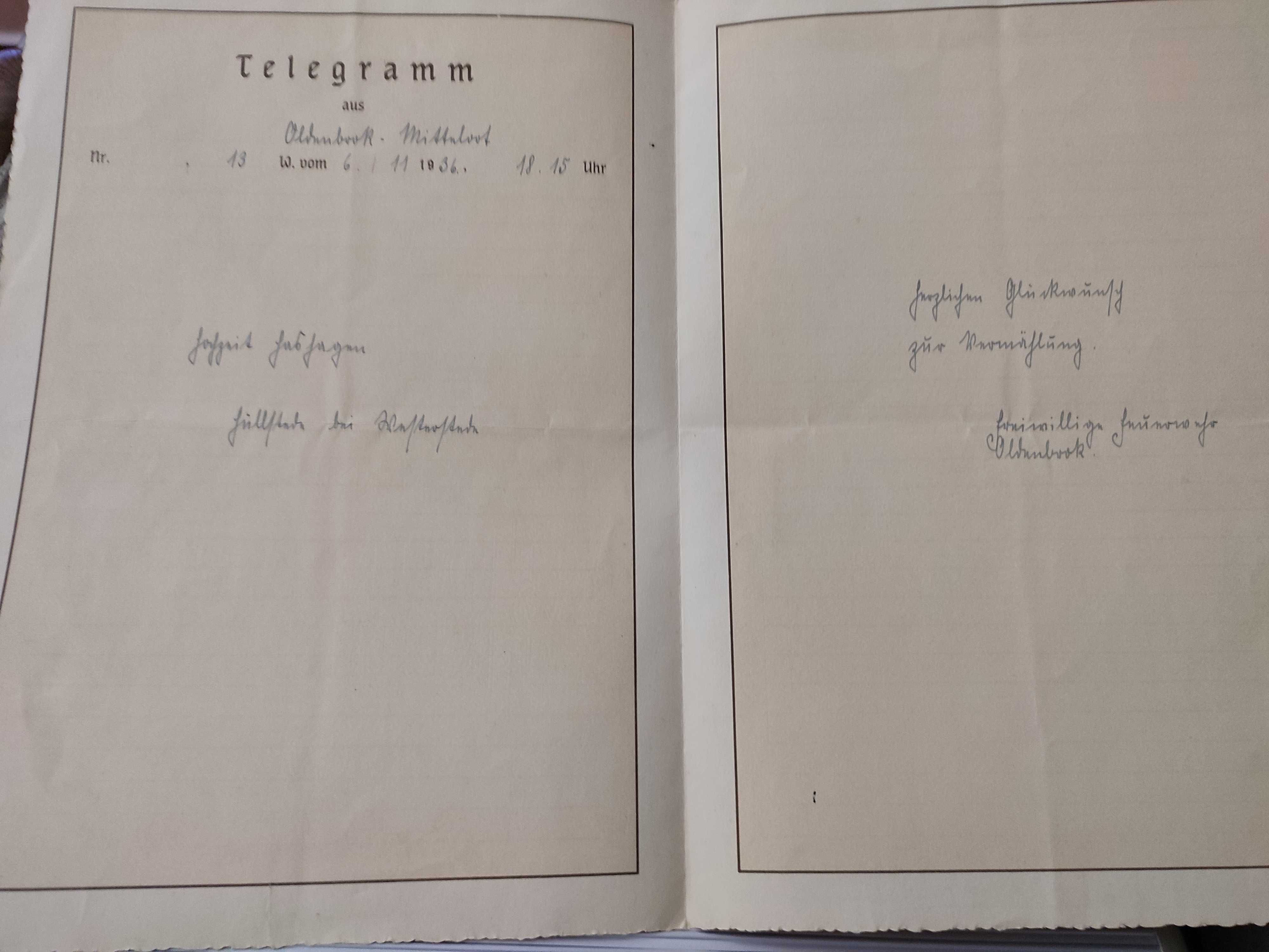 стари вносни самолетни билети Стара немска телеграма