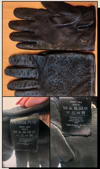 Черни кожени ръкавици PATRIZIA PEPE