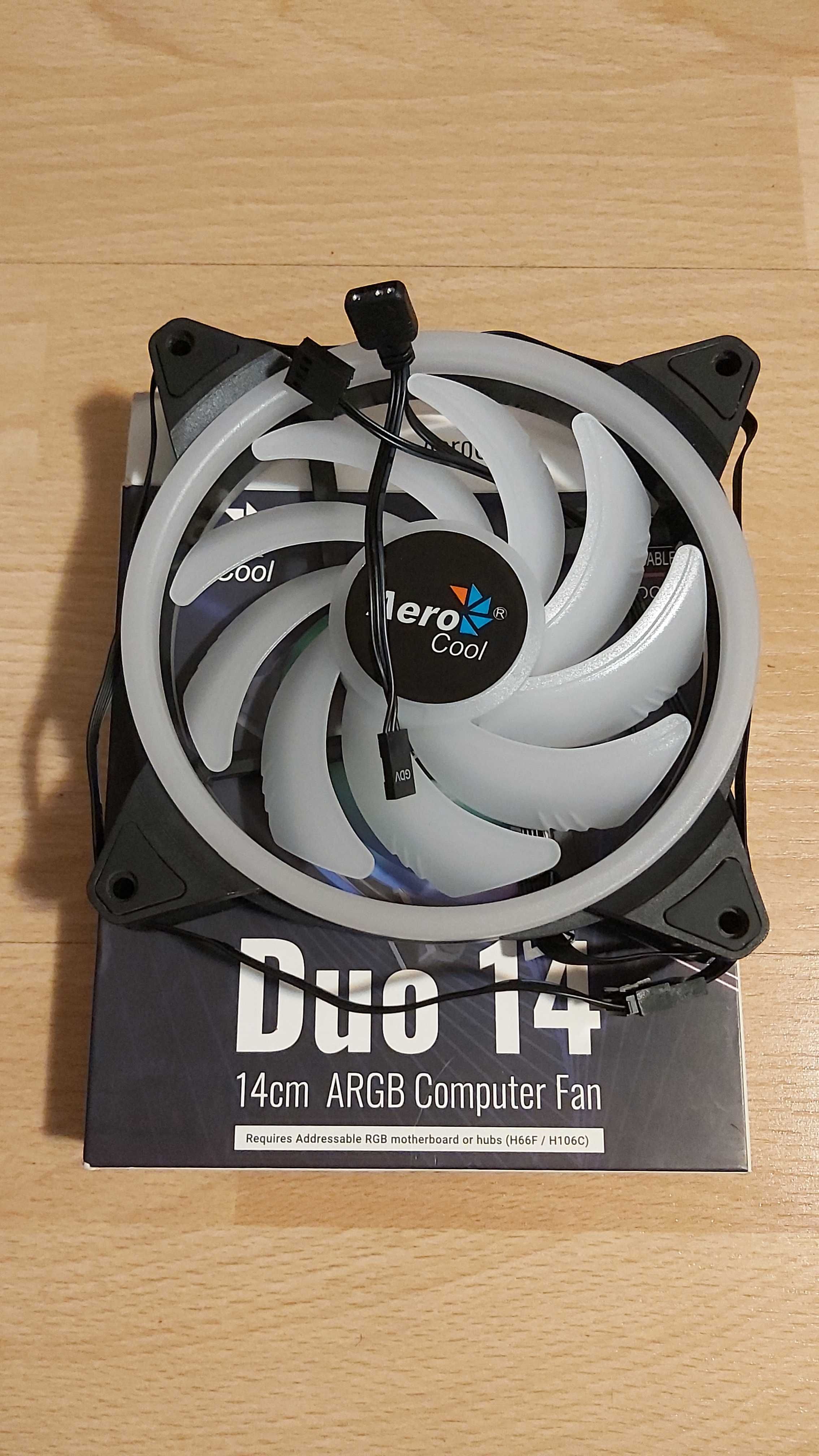 Vand ventilator/radiator Aerocool Duo 12 si duo 14 ARGB