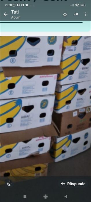 Vând baxuri banane 3,5 lei