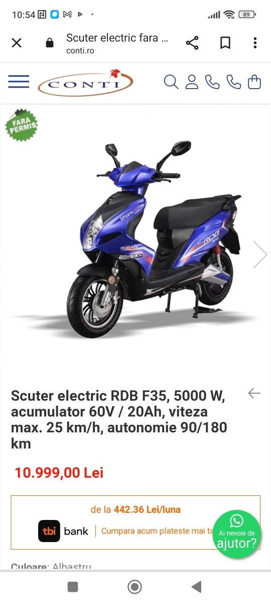 Scuter Electric 5000W