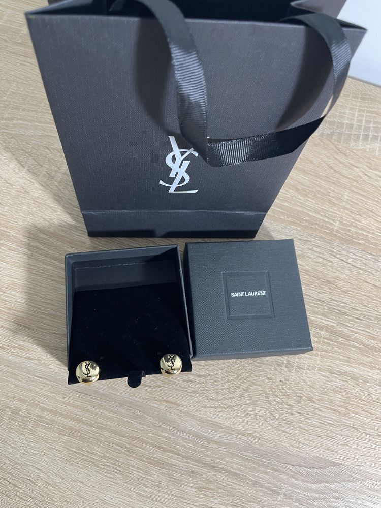 Ysl серьги с бренд пакетом