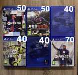 FIFA 17, 18, 21, 23, Pes 18, 19, PS4 / PS5
