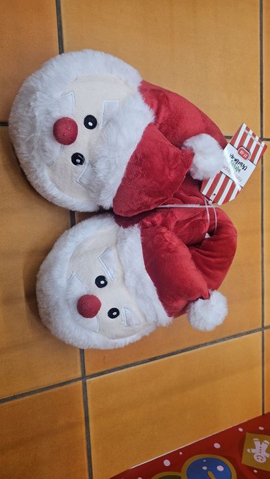 Коледни пантофи пантофки 3д