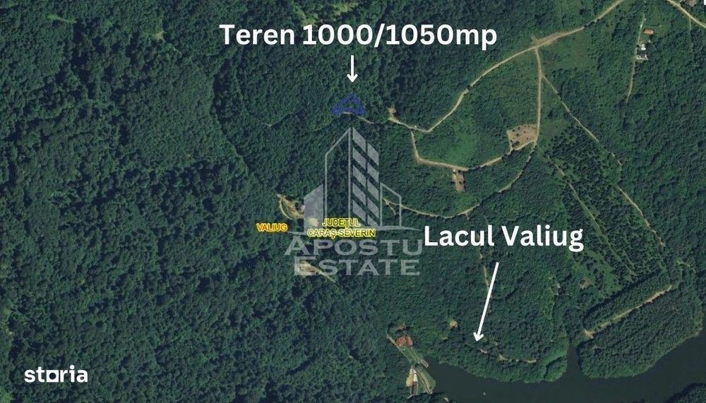 Teren intravilan, 1000 și 1050mp front stradal generos, Valiug