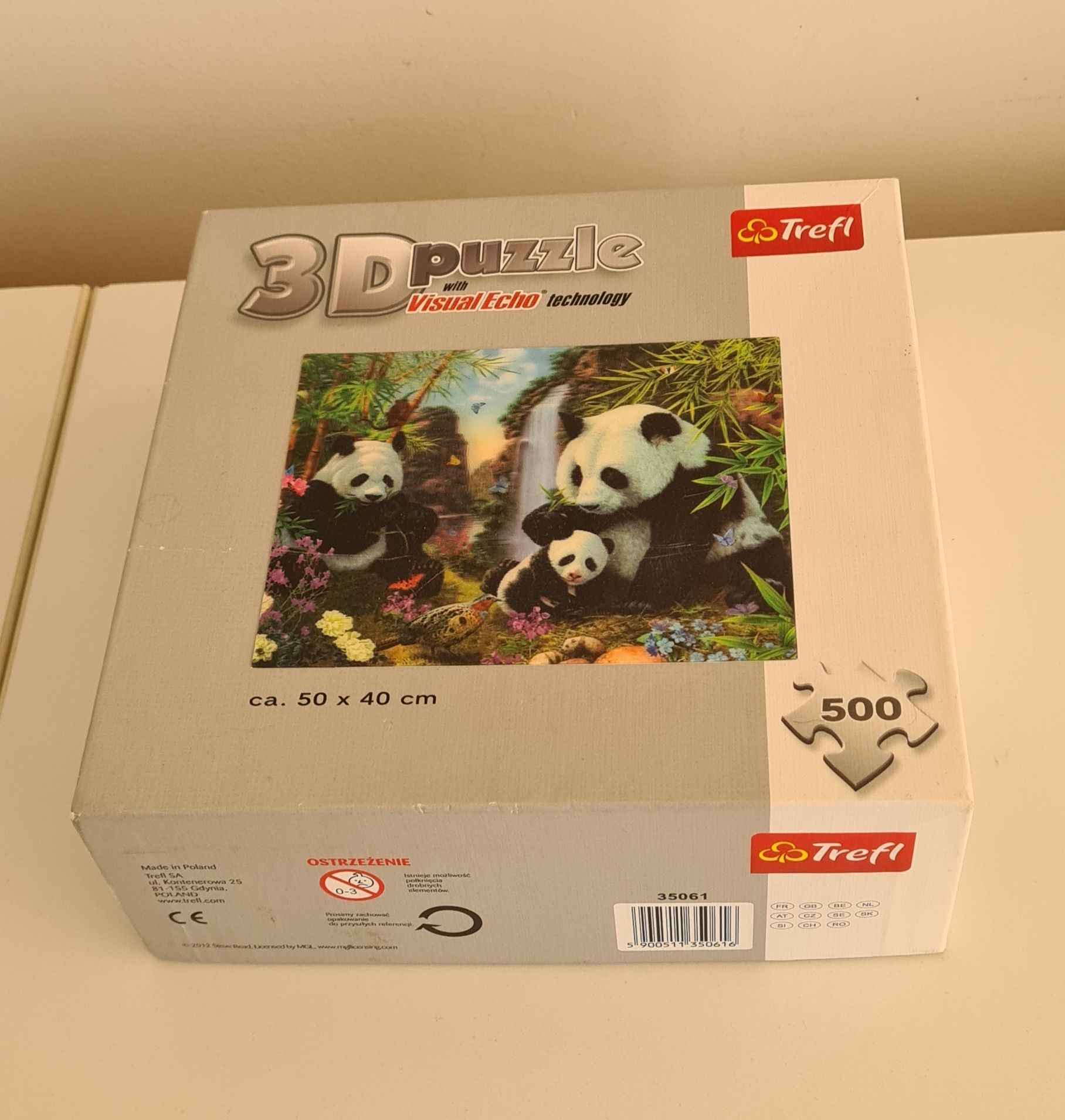Puzzle Panda 3D 500 piese