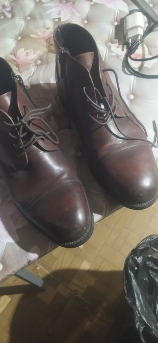Мужские сапоги чистая кожа размер 42