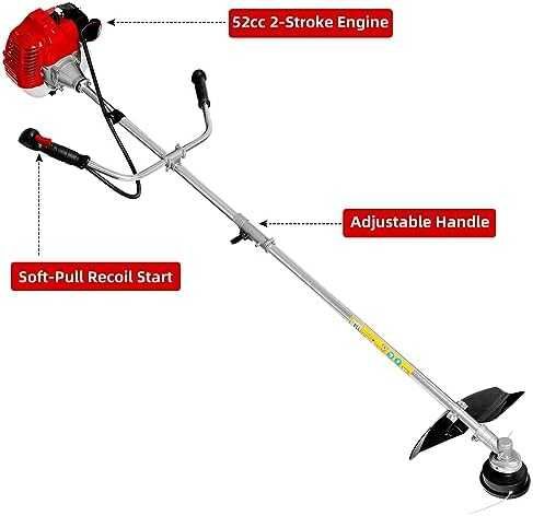 Нов Мощен градински тример за трева с 3T нож поддръжка на двор градина