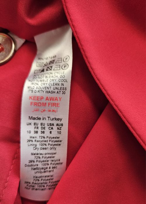 Karen Millen нова миди червена рокля UK10 ЕU38 S/M